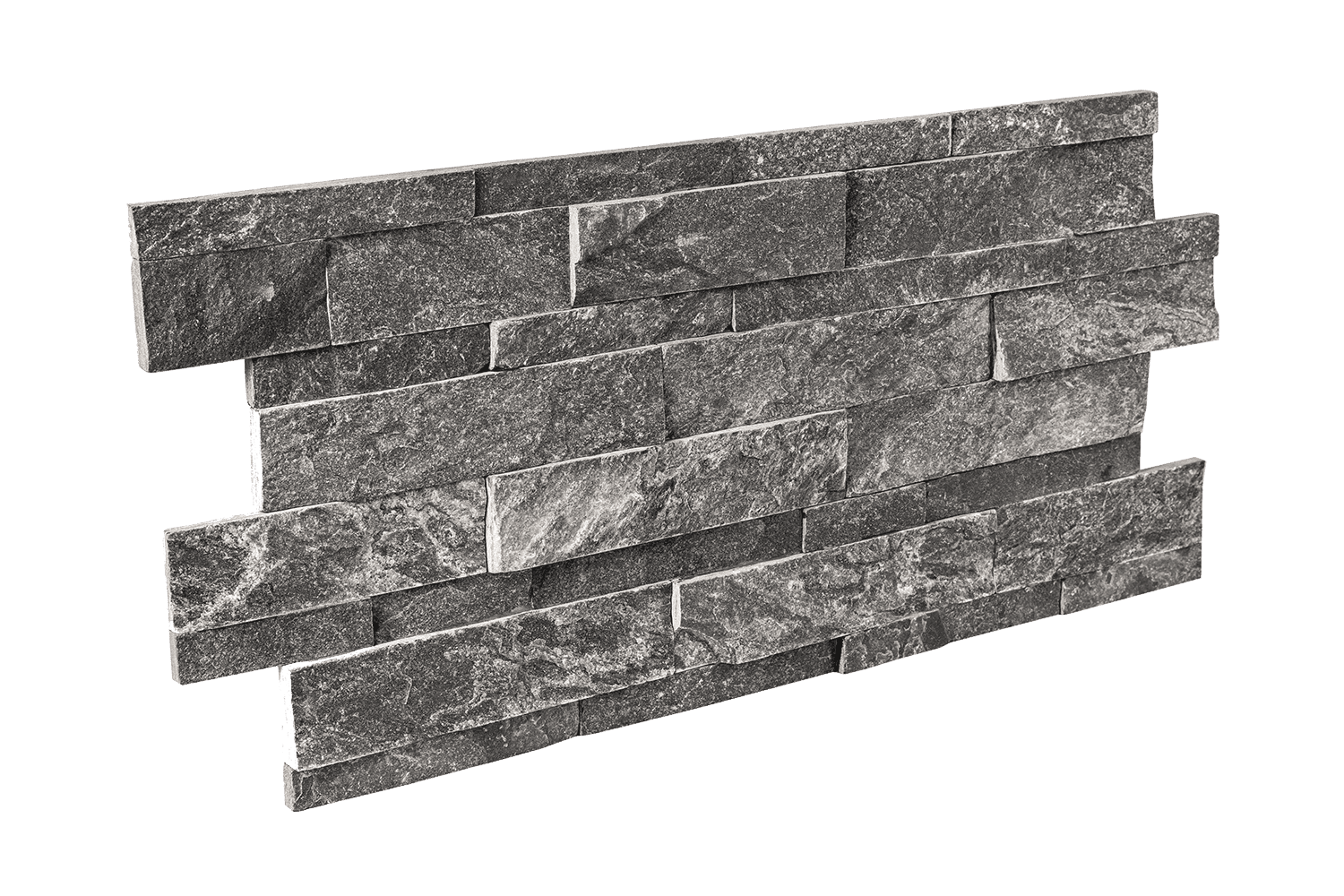 3D мозаика из камня RKS SLATE Кварцит Monsoon Black Rockface