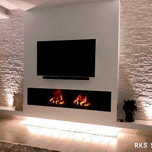 Облицовочный камень для печей и каминов  3D панели из натурального камня Кварцит White Quartz Modern — RKS SLATE