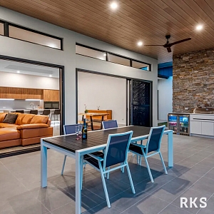 Камень в интерьере гостиной 3D панели Кварцит Boston Blend Country