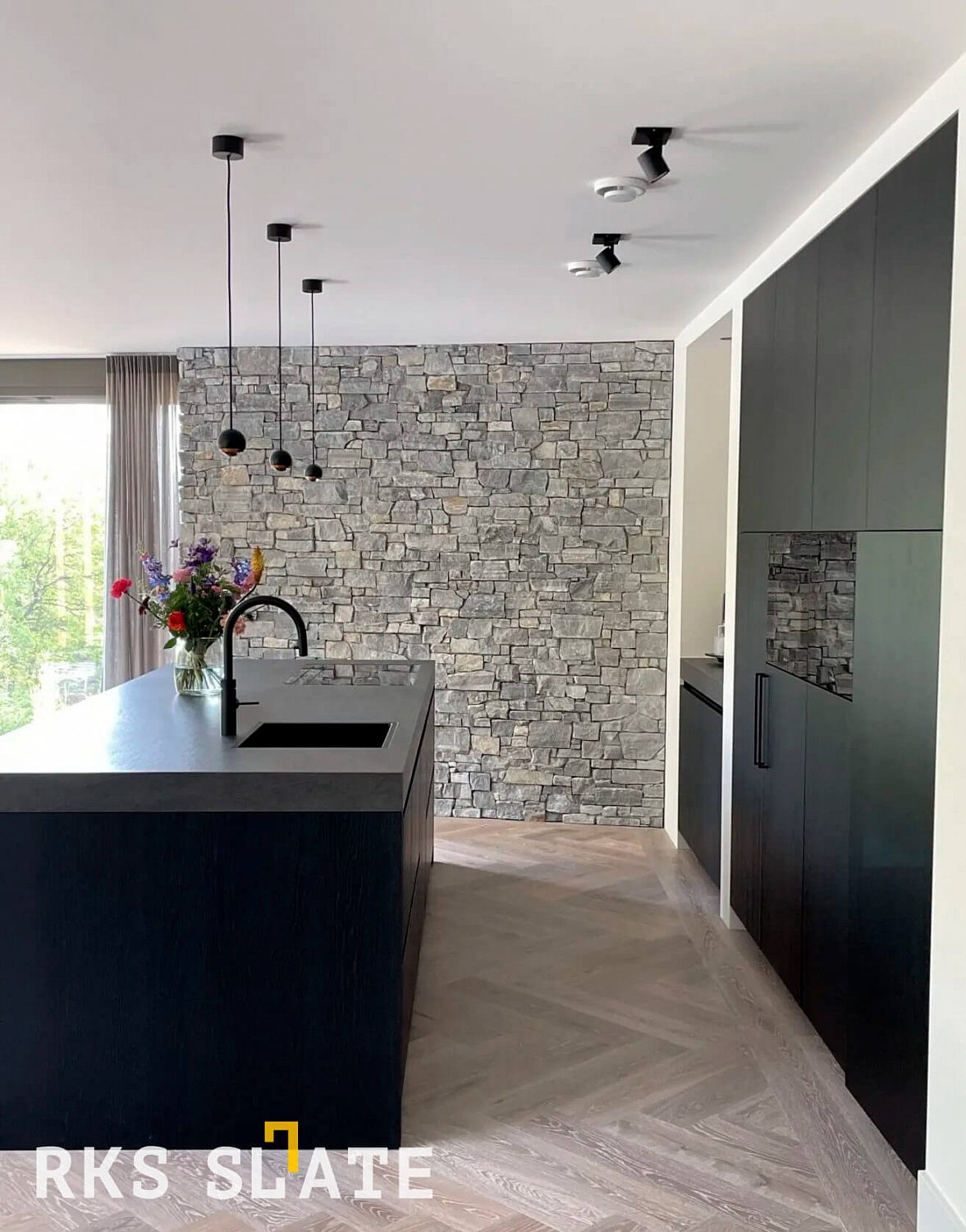 Натуральный камень 3D панели Гранит Sesame Grey Country: стильная отделка стен для вашего дома