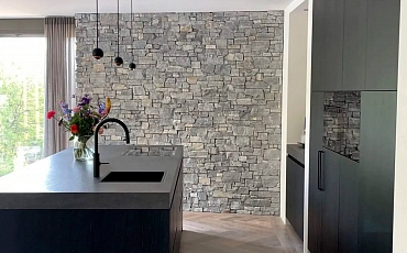 Натуральный камень 3D панели Гранит Sesame Grey Country: стильная отделка стен для вашего дома