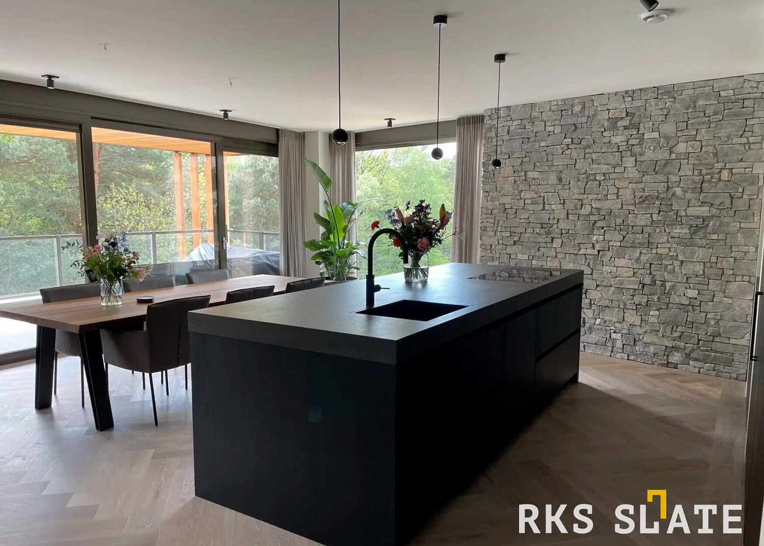 Натуральный камень 3D панели Гранит Sesame Grey Country: стильная отделка стен для вашего дома