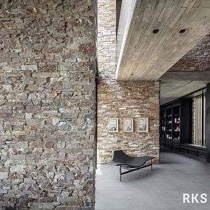 Отделка декоративным камнем RKS SLATE Кварцит Beige Quartz Country