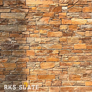 Камень в интерьере внутренней отделки RKS SLATE Кварцит Beige Quartz Country