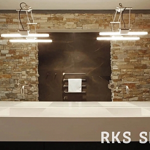 Камень для стен в ванной 3D панели RKS SLATE Кварцит Multi Quartz Country