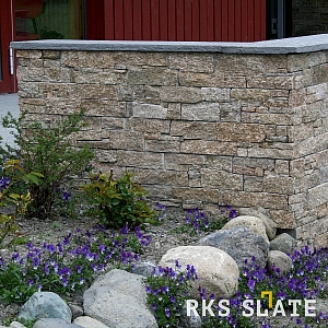 Камень для цоколя RKS SLATE Кварцит Sesame Yellow