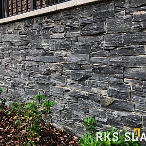 Камень для отделки цоколя RKS SLATE Сланец Black Slate Country