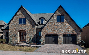 Фасадный камень RKS SLATE Bergen Blend Castle: Неповторимая текстура, богатая цветовая палитра
