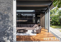 3D панели RKS SLATE Сланец Black Waterfall Pencil