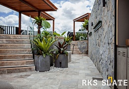 Облицовочный камень RKS SLATE Beige Grey Quartz Loose