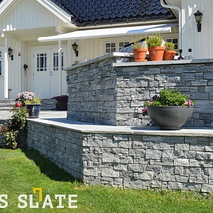 Камень для цоколя RKS SLATE Гранит Sesame Grey Country