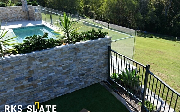 Облицовка бассейнов натуральным камнем RKS SLATE Beige Slate Modern: стиль и долговечность