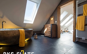 Черный сланец RKS SLATE Brazil Black Brushed: стильный выбор для вашего интерьера