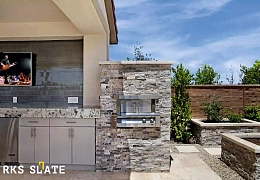 3D панели RKS SLATE Травертин Silver Travertin