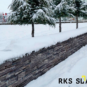 Камень для цоколя RKS SLATE Кварцит Black Quartz Country