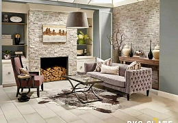 3D панели RKS SLATE Травертин Silver Travertin