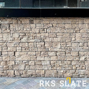 Камень для облицовки цоколя RKS SLATE Кварцит Sesame Yellow