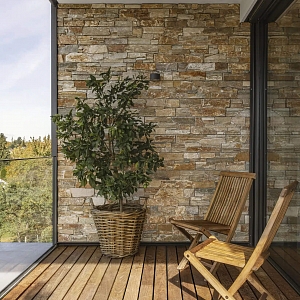 Декоративный камень в отделке интерьера RKS SLATE Кварцит Multi Quartz Country