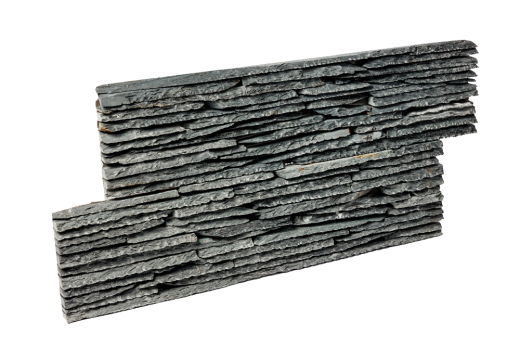 3D мозаика из натурального камня RKS SLATE Сланец Black Waterfall Pencil