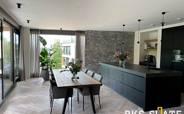 Натуральный камень 3D панели Гранит Sesame Grey Country: стильная отделка стен для вашего дома