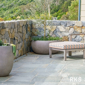 Фасадный натуральный камень для цоколя RKS SLATE Кварцит Nordic Blend Country