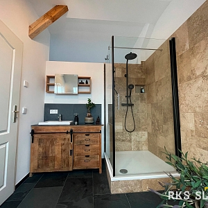 Камень для пола в ванной Сланец Brazil Black Natural — RKS SLATE