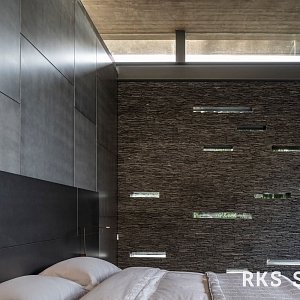 Камень в дизайне интерьера 3D панели RKS SLATE Сланец Black Waterfall Pencil