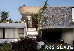 Облицовочный камень RKS SLATE Beige Grey Quartz Loose